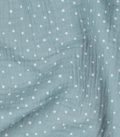 Mousseline Pintas – Azul Claro
