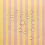 Tecido Nylon Impermeável Riscas 2cm Amarelo Claro e Rosa Claro