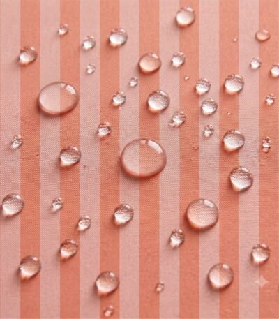 Tecido Nylon Impermeável Riscas 2cm Salmão e Rosa