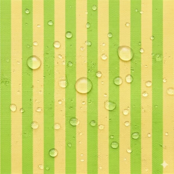 Tecido Nylon Impermeável Riscas 2cm Verde Alface e Amarelo Claro