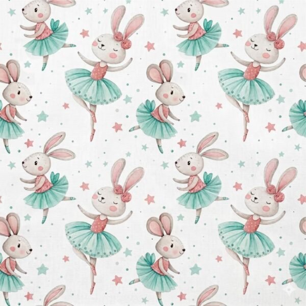 Popeline Coelhinha Ballet – Branco