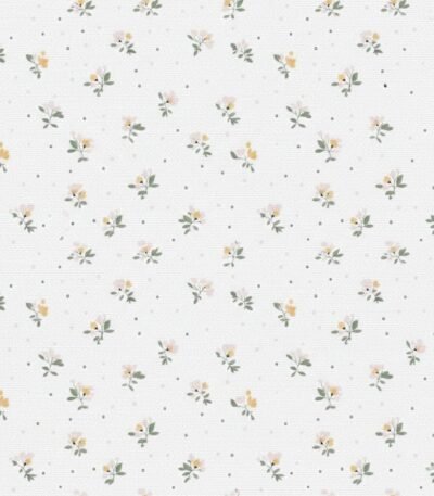 Popeline Flores – Branco