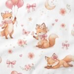 Popeline Rapaza e Flores – Branco