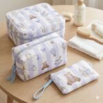 Popeline Riscas Brinquedos – Branco/Azul - imagem 3