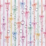 Tecido Nylon Impermeável Riscas com Laços