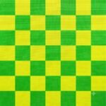 Tecido Nylon Impermeável Vichy 1,50 cm Amarelo Forte e Verde - imagem 2
