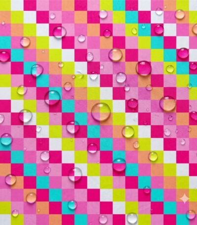 Tecido Nylon Impremeável Xadrez 1,40 cm Diagonal Multicolor
