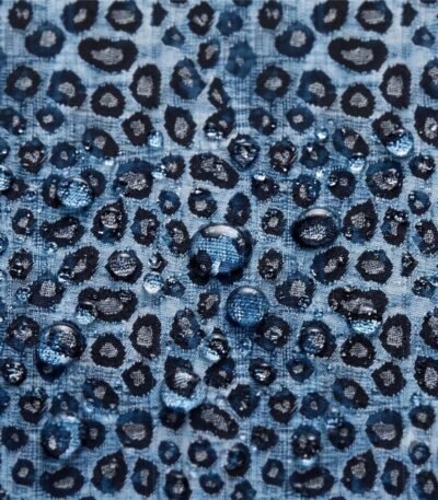 Tecido Nylon Impermeável Animal Leo Azul Ganga
