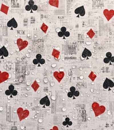 Tecido Nylon Impermeável Baralho de Cartas