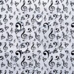 Tecido Nylon Impermeável Música Claves de Sol