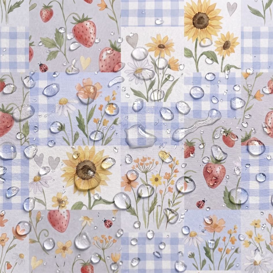 Tecido Nylon Impermeável Patchwork – Azul