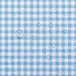 Tecido Nylon Impermeável Vichy 1,50 cm Azul Bebé e Branco