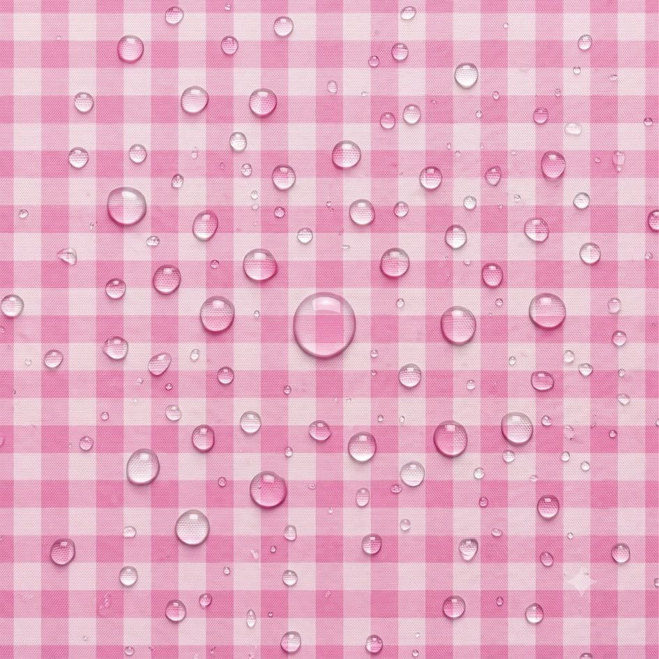 Tecido Nylon Impermeável Vichy 1,50 cm Rosa Bebé e Rosa Forte