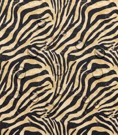 Tecido Nylon Impermeável Zebra Bege