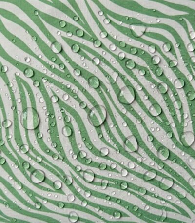 Tecido Nylon Impermeável Zebra Verde Menta