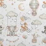 Tecido Nylon Impermeável Animais – Branco