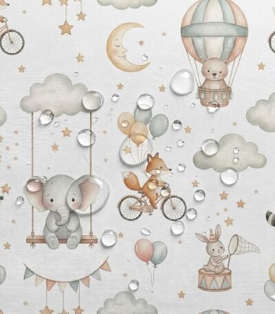 Tecido Nylon Impermeável Animais – Branco