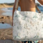 Tecido Nylon Impermeável Focas – Branco - imagem 3