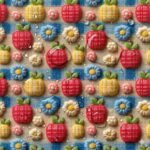 Tecido Nylon Impermiável Fruta 3D