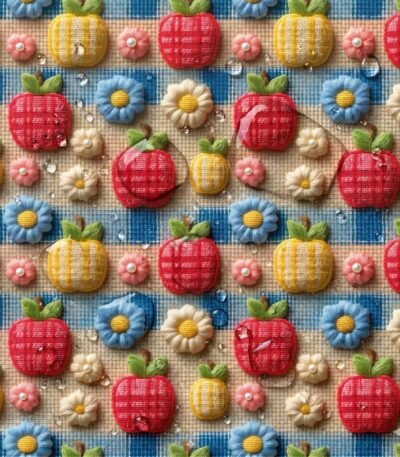 Tecido Nylon Impermiável Fruta 3D
