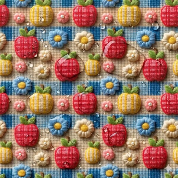 Tecido Nylon Impermiável Fruta 3D