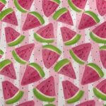 Tecido Nylon Impermiável Melancia – Branco Rosa - imagem 2