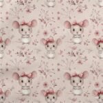 Tecido Nylon Impermiável Ratinhos – Rosa - imagem 2