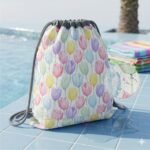 Tecido Nylon Impermeável Tulipas – Branco - imagem 3