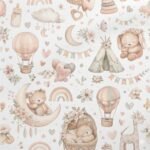 Tecido Nylon Impermiável Ursinhos – Branco - imagem 2
