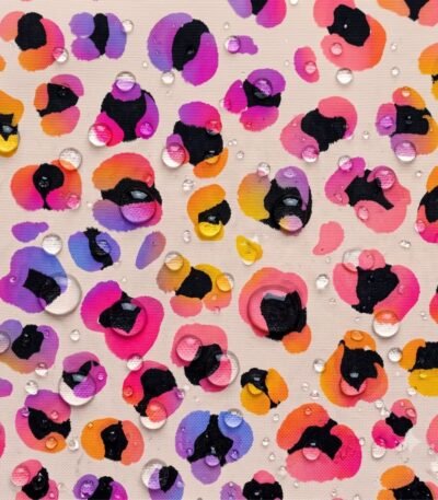 Tecido Nylon Impremeável Leopardo Multicolor