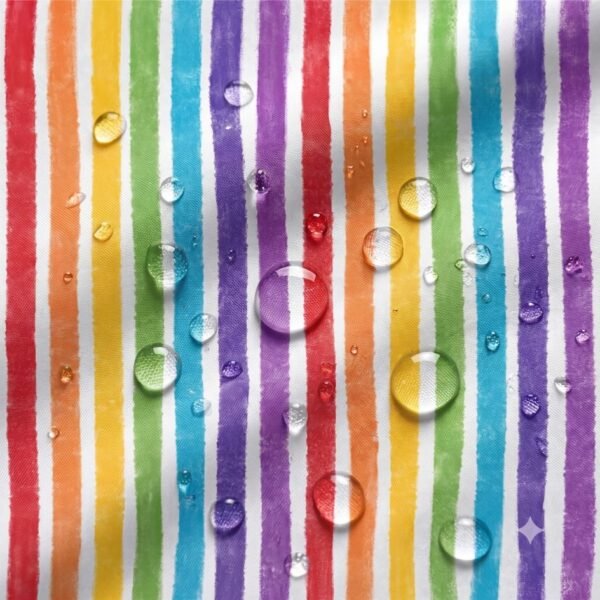 Tecido Nylon Impermeável Riscas 1 cm Multicolor