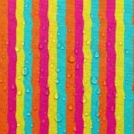 Tecido Nylon Impermeável Riscas Ondas 1,50 cm Multicolor