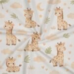 Popeline Girafa  Sonhos - Branco - Image 2