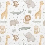 Tecido p/ Calções de Banho Tactel Safari – Branco