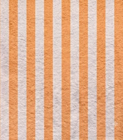 Turco p/ Toalhas Riscas 2 cm Turco Toalhas Riscas 2 cm Laranja Claro e Cru