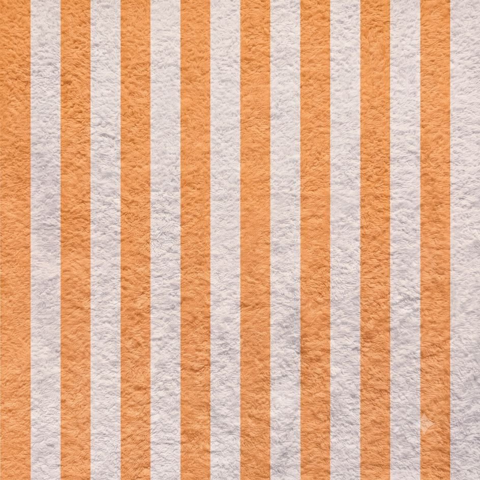 Turco p/ Toalhas Riscas 2 cm Turco Toalhas Riscas 2 cm Laranja Claro e Cru