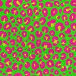 Turco p/ Toalha Estampado Leopardo Amarelo e Rosa