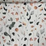 Canvas Digital Flowers and Leaves – Branco