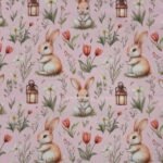 Popeline Coelhinho Páscoa – Rosa