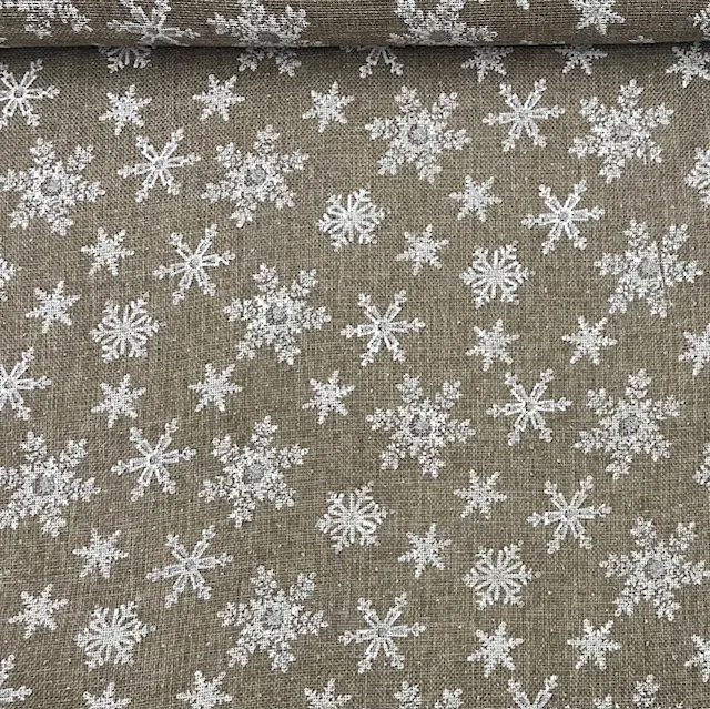 Juta Estampada Glitter Snow