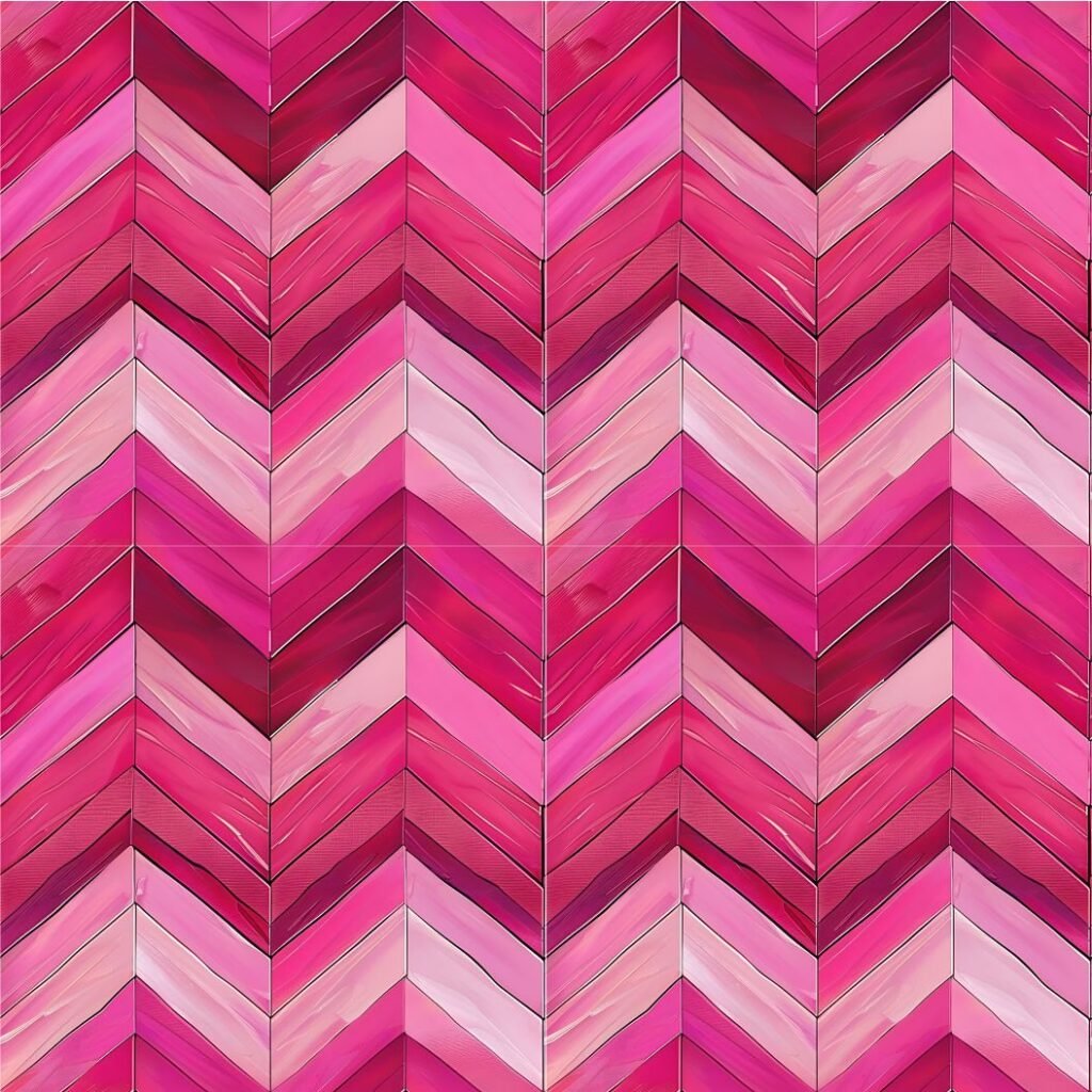 Lycra Estampada – Chevron Pink