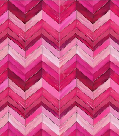 Lycra Estampada – Chevron Pink