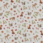 Musselina Bosque Animais - Branco