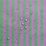 Tecido Nylon Impermeável Riscas 2cm Verde e Violeta