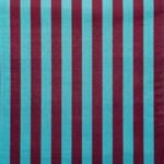 Tecido Nylon Impermeável Riscas 2cm Azul Claro e Bordeaux - Image 2