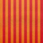 Tecido Nylon Impermeável Riscas 2cm Laranja e Vermelho Escuro - Image 2