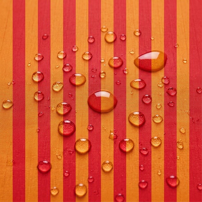Tecido Nylon Riscas Laranja com Vermelho Escuro Violet Fabrics