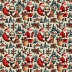 Policanvas Pai Natal e Menino