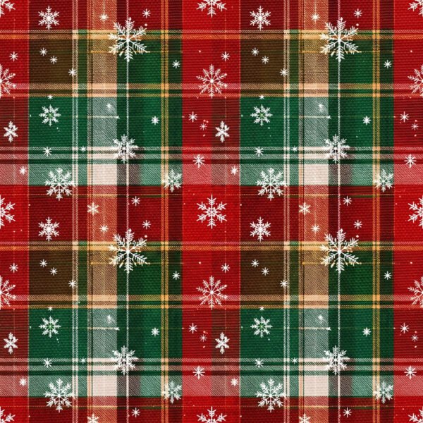 Policanvas Tartan Flocos de Neve