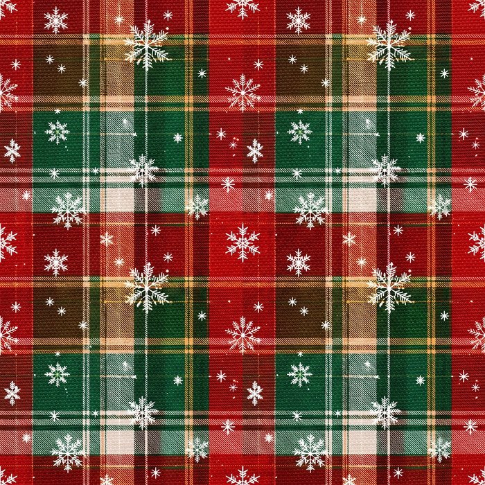 Policanvas Tartan Flocos de Neve